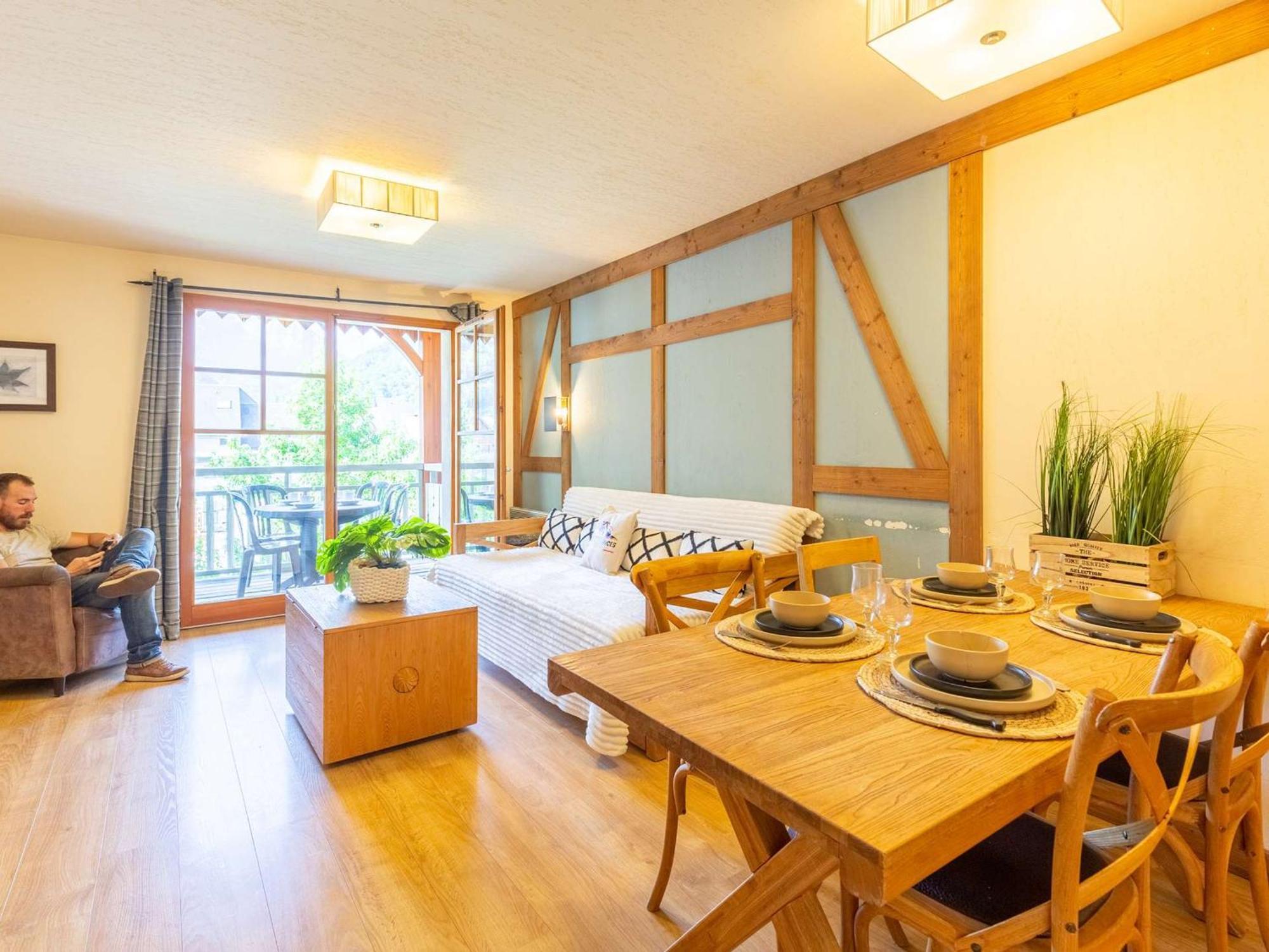Appartement 10 Pers Avec Piscine, Sauna Et Parking En Centre-Ville De Saint-Lary-Soulan - Fr-1-296-394 Exterior photo